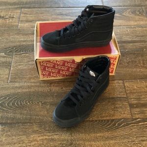 All Black Canvas Sk8-Hi